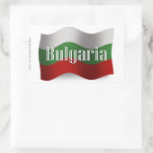 Sticker Rectangulaire Pavillon Bulgarie (Sac)