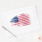 Sticker Rectangulaire pavillon des États-Unis (Enveloppe)