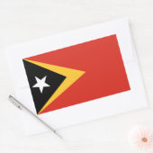 Sticker Rectangulaire Pavillon du Timor oriental (Enveloppe)