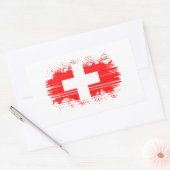 Sticker Rectangulaire pavillon suisse (Enveloppe)