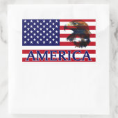 Sticker Rectangulaire pavillon usa 2 (Sac)