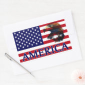 Sticker Rectangulaire pavillon usa 2 (Enveloppe)