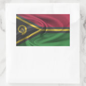 Sticker Rectangulaire Pavillon Vanuatu (Sac)