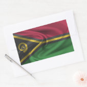 Sticker Rectangulaire Pavillon Vanuatu (Enveloppe)
