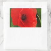Sticker Rectangulaire Pavot (Sac)