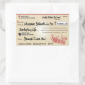 Sticker Rectangulaire Payé en entier sauvé par Jésus Check Christian (Sac)