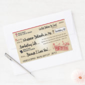 Sticker Rectangulaire Payé en entier sauvé par Jésus Check Christian (Enveloppe)