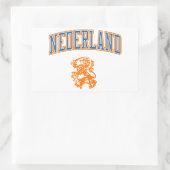 Sticker Rectangulaire Pays-Bas + Crest (Sac)