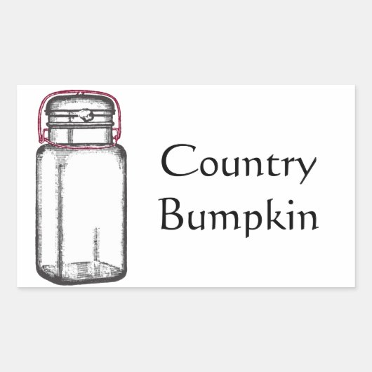 Sticker Rectangulaire Pays Bumpkin (Devant)