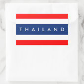 Sticker Rectangulaire Pays de la Thaïlande symbole symbole nom (Sac)