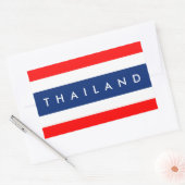 Sticker Rectangulaire Pays de la Thaïlande symbole symbole nom (Enveloppe)