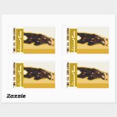 Sticker Rectangulaire Pays de l'ours (Feuille)