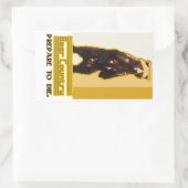 Sticker Rectangulaire Pays de l'ours (Sac)