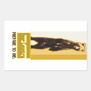 Sticker Rectangulaire Pays de l'ours