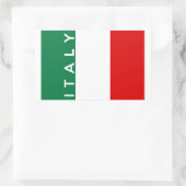 Sticker Rectangulaire pays italie symbole nom (Sac)