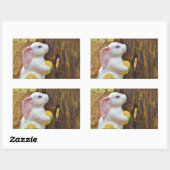 Sticker Rectangulaire Pays Lapin de Pâques (Feuille)