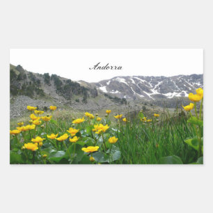 Sticker Rectangulaire Paysage d'Andorre