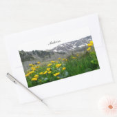 Sticker Rectangulaire Paysage d'Andorre (Enveloppe)