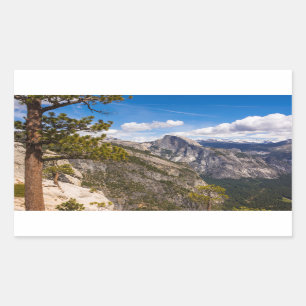 Sticker Rectangulaire Paysage de Half Dome, Californie