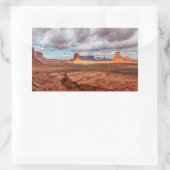 Sticker Rectangulaire Paysage de la vallée des Monuments, AZ (Sac)