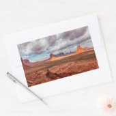 Sticker Rectangulaire Paysage de la vallée des Monuments, AZ (Enveloppe)