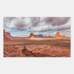 Sticker Rectangulaire paysage de Monument Valley, AZ