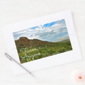 Sticker Rectangulaire Paysage de Tucson, Arizona (Enveloppe)