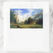 Sticker Rectangulaire Paysage des montagnes (Sac)