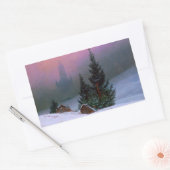 Sticker Rectangulaire Paysage d'hiver Caspar David Friedrich (Enveloppe)