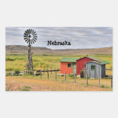Sticker Rectangulaire paysage du Nebraska (Devant)
