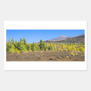 Sticker Rectangulaire Paysage du parc national Teide à Tenerife