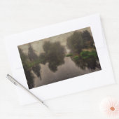 Sticker Rectangulaire Paysage du Vieux Monde Peinture d'Art (Enveloppe)
