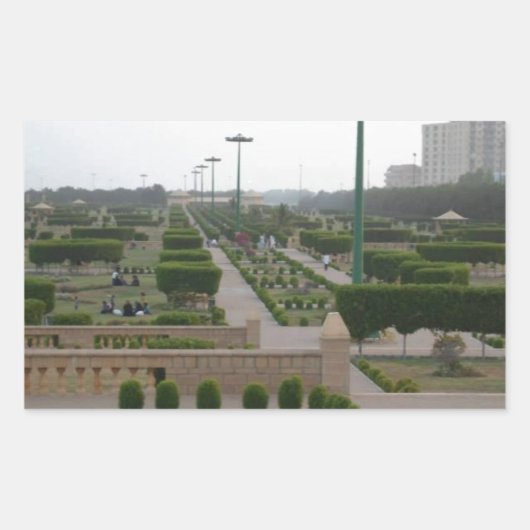 Sticker Rectangulaire Paysage Pittoresque du parc Benazir Imprimer (Devant)