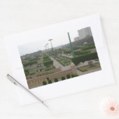 Sticker Rectangulaire Paysage Pittoresque du parc Benazir Imprimer (Enveloppe)