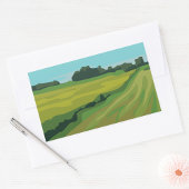 Sticker Rectangulaire Paysage rural