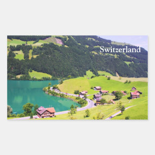 Sticker Rectangulaire Paysage suisse
