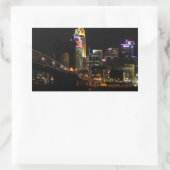 Sticker Rectangulaire Paysage urbain de Cincinnati (Sac)