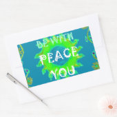 Sticker Rectangulaire Peace Be with You Art Print (Enveloppe)