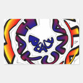 Sticker Rectangulaire "Peace Hakuna Matata" (Devant)