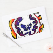 Sticker Rectangulaire "Peace Hakuna Matata" (Enveloppe)