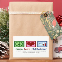 Peace Love Phlebotomy Cute Custom Phlebotomist