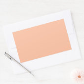 Sticker Rectangulaire Peachy Tone Solid Trend couleur Arrière - plan (Enveloppe)