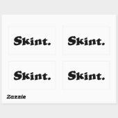 Sticker Rectangulaire Peau. (Feuille)