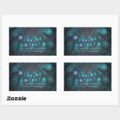 Sticker Rectangulaire Peau Alien 001 (Feuille)