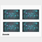 Sticker Rectangulaire Peau Alien 001 (Feuille)