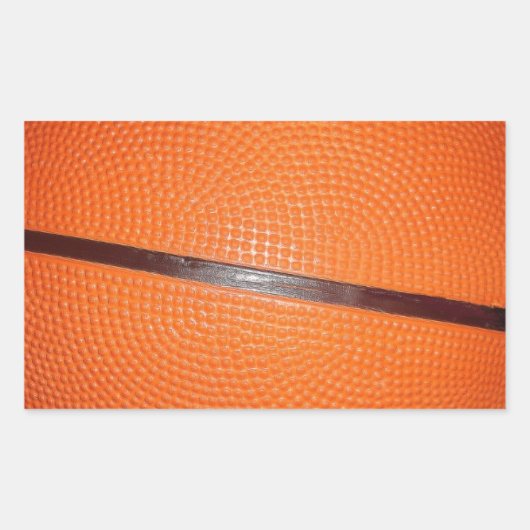 Sticker Rectangulaire Peau de basket (Devant)