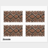 Sticker Rectangulaire Peau de Crotalus atrox (Feuille)