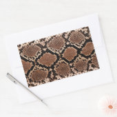 Sticker Rectangulaire Peau de serpent à crotale diamant (Enveloppe)