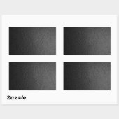 Sticker Rectangulaire Peau de serpent noire (Feuille)