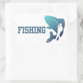 Sticker Rectangulaire Pêche (Sac)
